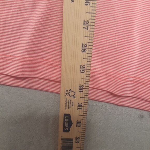 Callaway Opti-Dri Men’s XL Coral Thin Striped Performance Golf Polo Shirt - Picture 3 of 8